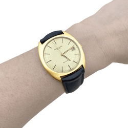 Montre FAVRE LEUBA en or jaune et cuir - Castafiore