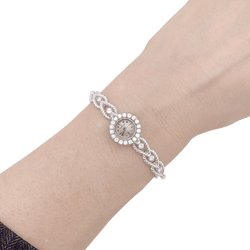 Montre Femme JAEGER - LECOULTRE en or blanc et diamants - Castafiore
