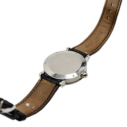 Montre GÉRALD GENTA "Rétro Classic" en acier et cuir - Castafiore
