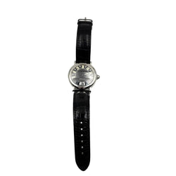 Montre GÉRALD GENTA "Rétro Classic" en acier et cuir - Castafiore