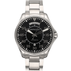 Montre HAMILTON "Pilot Day Date" en acier et automatique - Castafiore