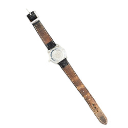 Montre HERMÈS "Arceau" en acier, nacre, cuir et diamants - Castafiore