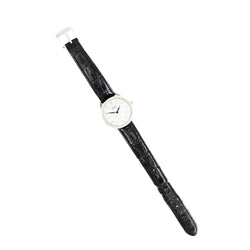Montre HERMÈS "Arceau" en acier, nacre, cuir et diamants - Castafiore