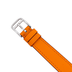 Montre Hermès, "Cape Cod", acier sur cuir. - Castafiore