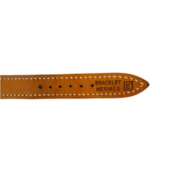 Montre HERMES "Cape Cod" en acier et cuir - Castafiore