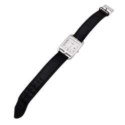 Montre HERMÈS "Cape Cod" GM en acier et cuir - Castafiore