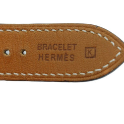 Montre HERMÈS "Cape Cod" GM en acier et cuir - Castafiore