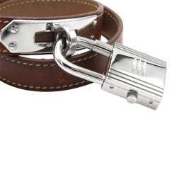 Montre HERMÈS "Kelly" en acier et cuir - Castafiore