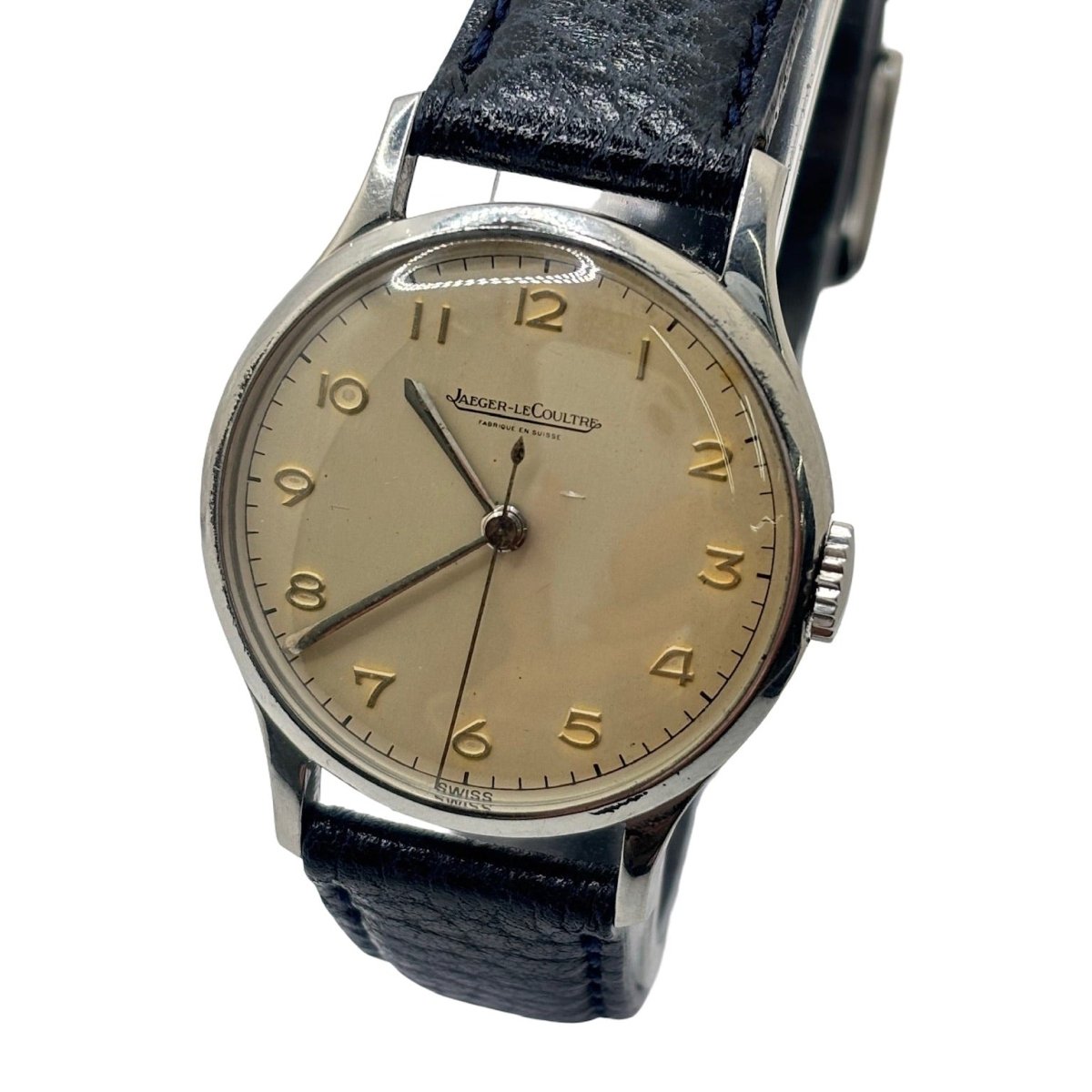 Montre JAEGER-LECOULTRE en acier et cuir - Castafiore