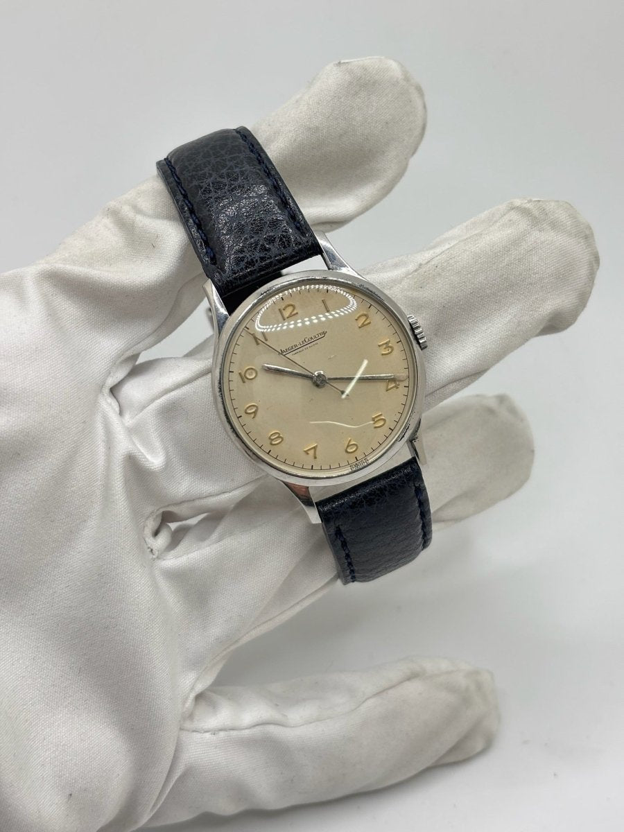 Montre JAEGER-LECOULTRE en acier et cuir - Castafiore