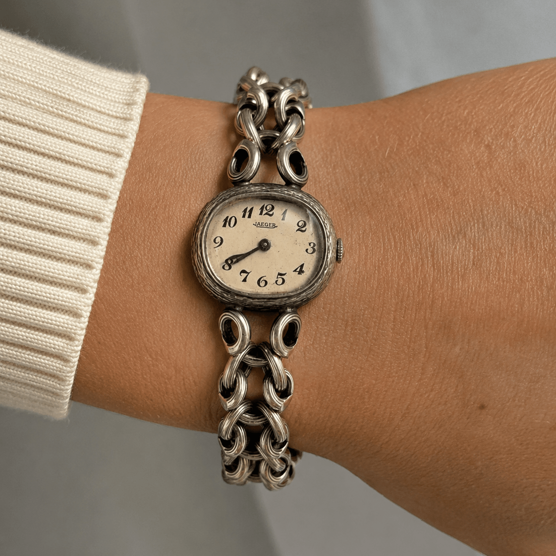 Montre JAEGER LECOULTRE en argent - Castafiore