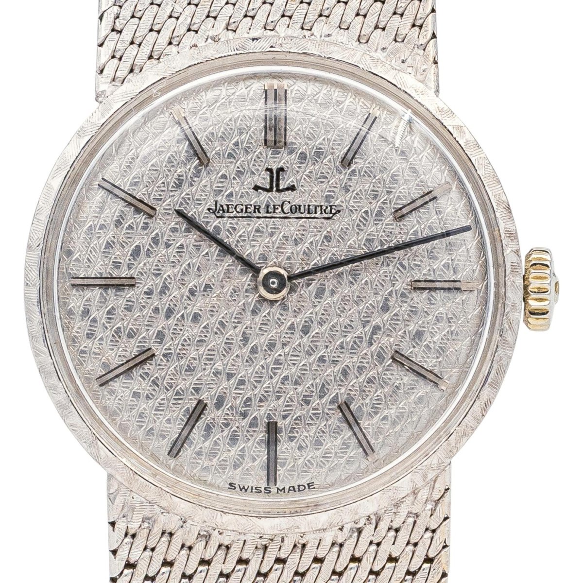 Montre JAEGER - LECOULTRE en or blanc et argent - Castafiore