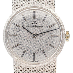 Montre JAEGER - LECOULTRE en or blanc et argent - Castafiore