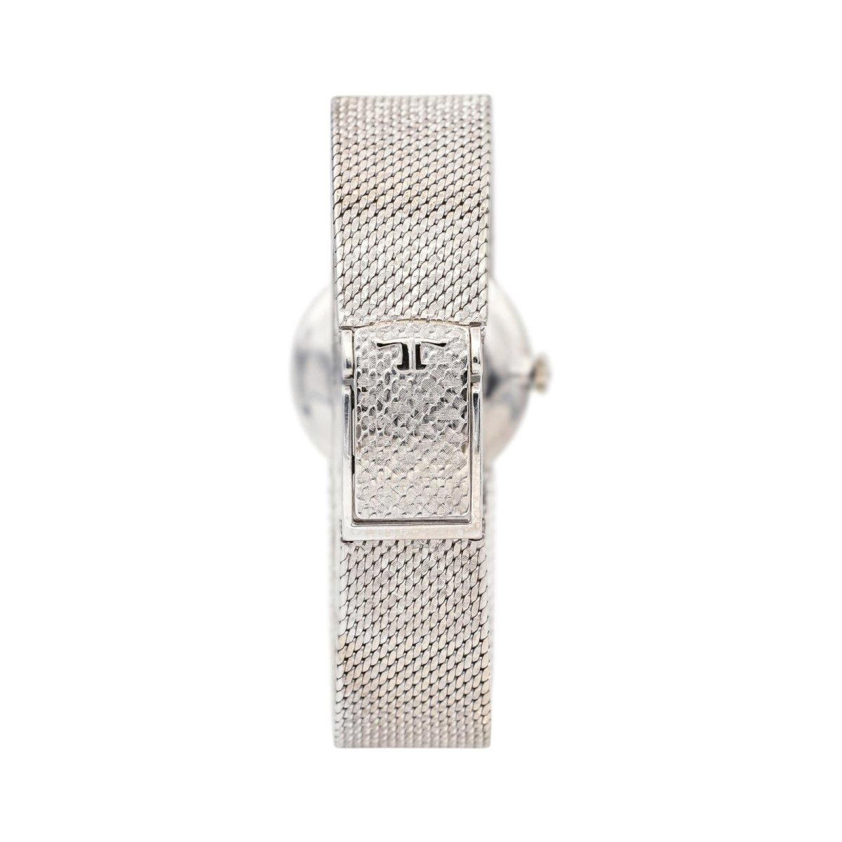 Montre JAEGER - LECOULTRE en or blanc et argent - Castafiore