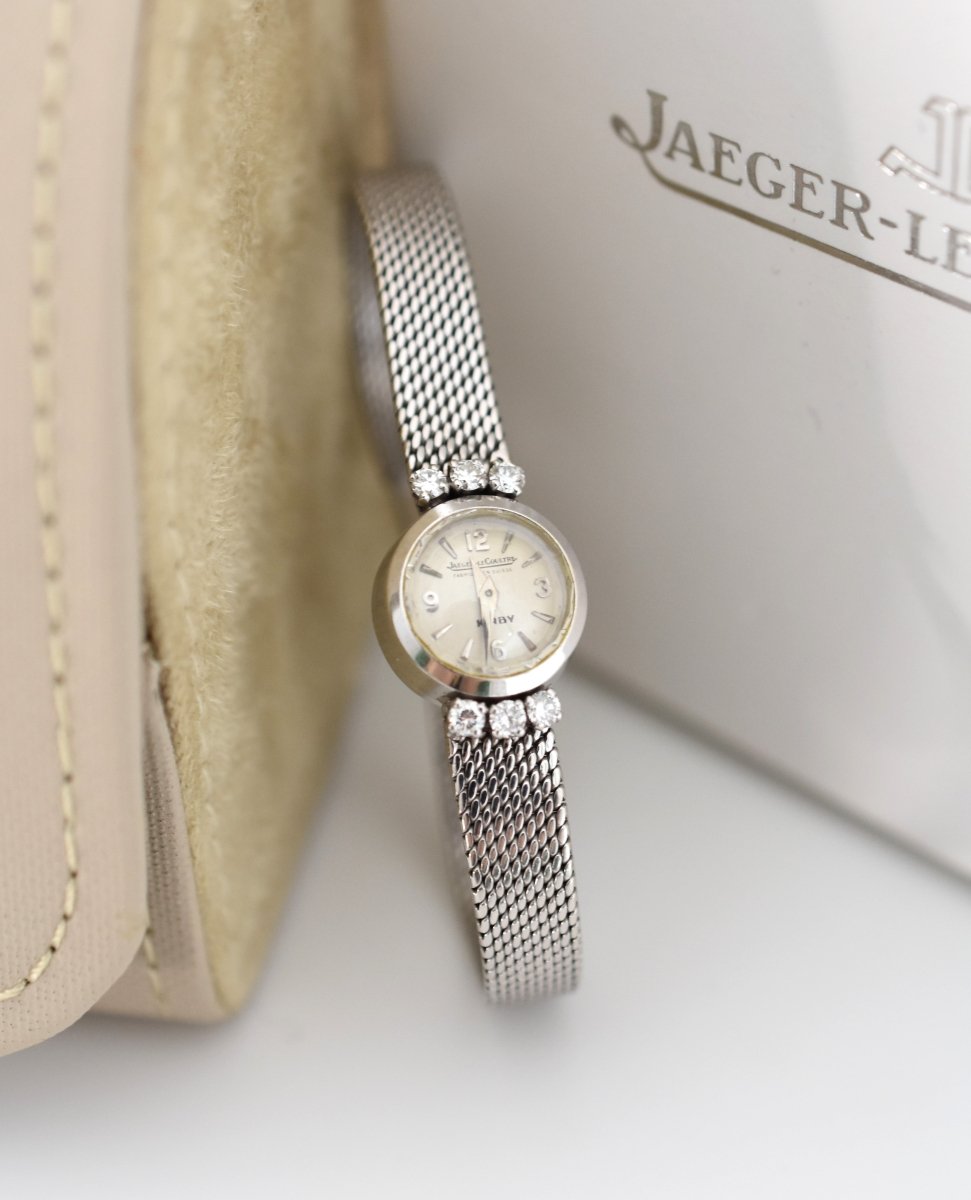 Montre JAEGER - LECOULTRE en or blanc et diamants - Castafiore