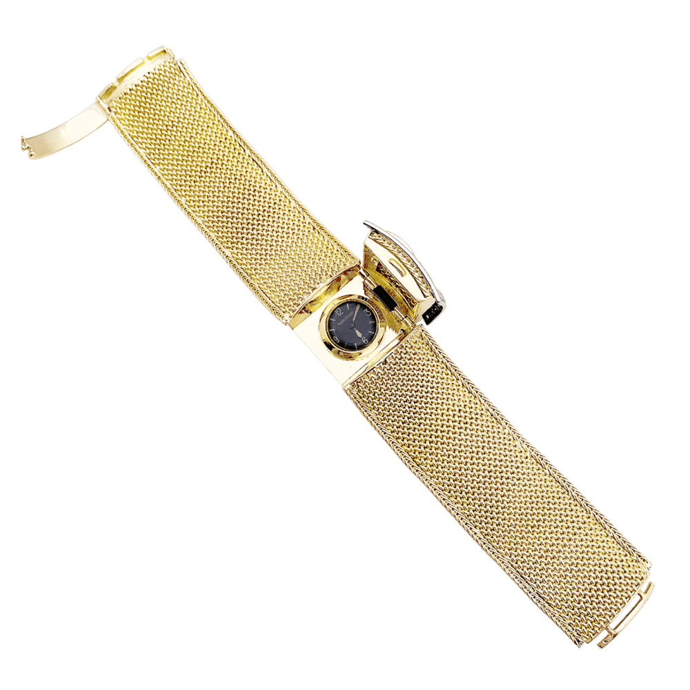 Montre JAEGER-LECOULTRE en or jaune, or blanc et diamants - Castafiore