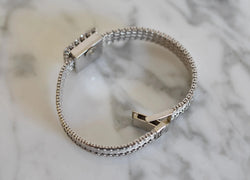 Montre JAEGER-LECOULTRE Haute Joaillerie Cal. 426 en or blanc 18 carats et diamants Bracelet Intégré c.1960. - Castafiore