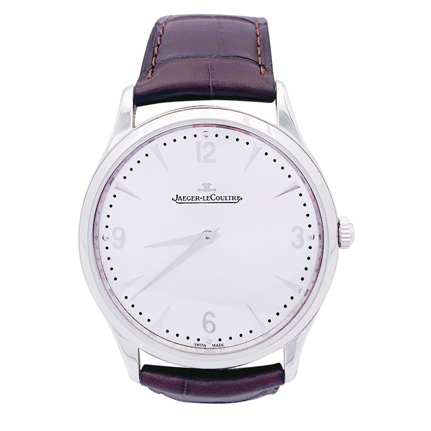 Montre JAEGER LECOULTRE "Master Ultra Thin" acier. - Castafiore
