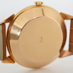 Montre JAEGER-LECOULTRE "Power Reserve 40h" en or rose et cuir - Castafiore
