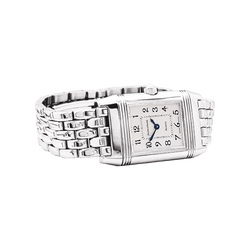 Montre JAEGER LECOULTRE "Reverso Duetto" PM en acier et diamants - Castafiore