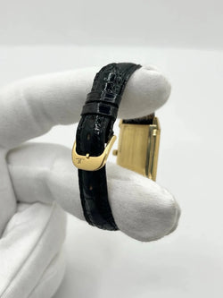 Montre JAEGER-LECOULTRE "Reverso Lady" en or jaune et cuir - Castafiore