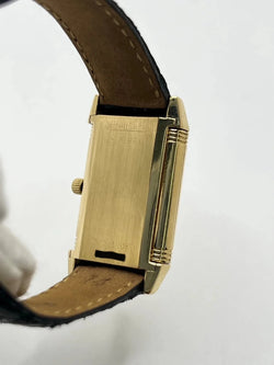 Montre JAEGER-LECOULTRE "Reverso Lady" en or jaune et cuir - Castafiore