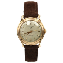 Montre LIP "Chronomètre Himalaya" en or rose et velours - Castafiore