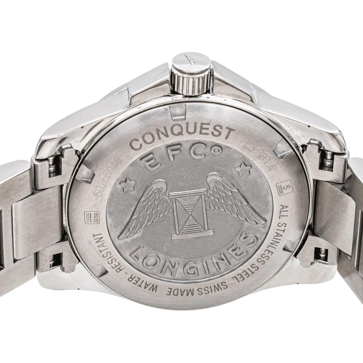 Montre LONGINES "PrimaLuna" en acier et diamants - Castafiore