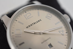 Montre MONTBLANC "TimeWalker" en acier, saphir et cuir - Castafiore