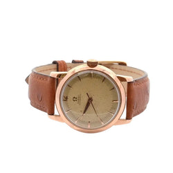 Montre OMEGA "Cal.501" en or jaune et cuir - Castafiore