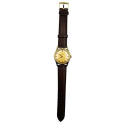 Montre OMEGA "Constellation" en or jaune et cuir - Castafiore