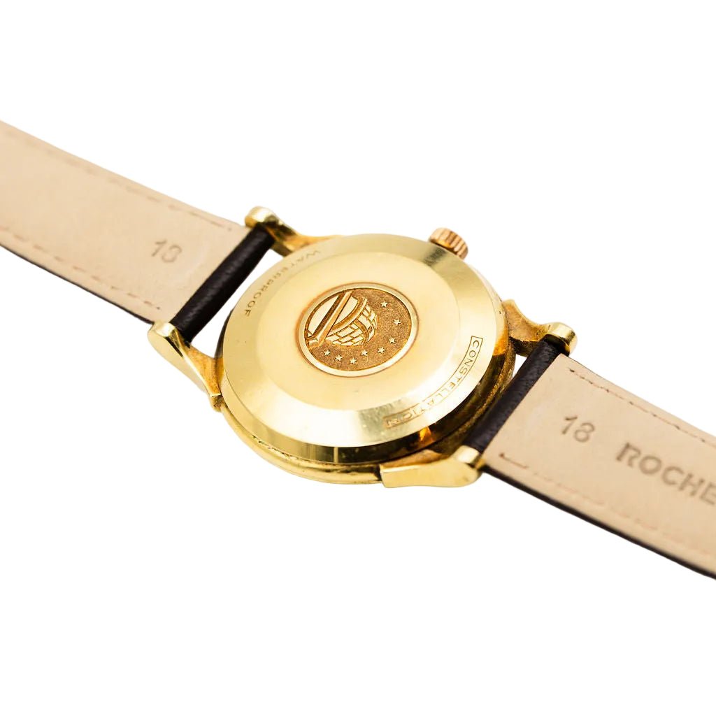 Montre OMEGA "Constellation" en or jaune et cuir - Castafiore