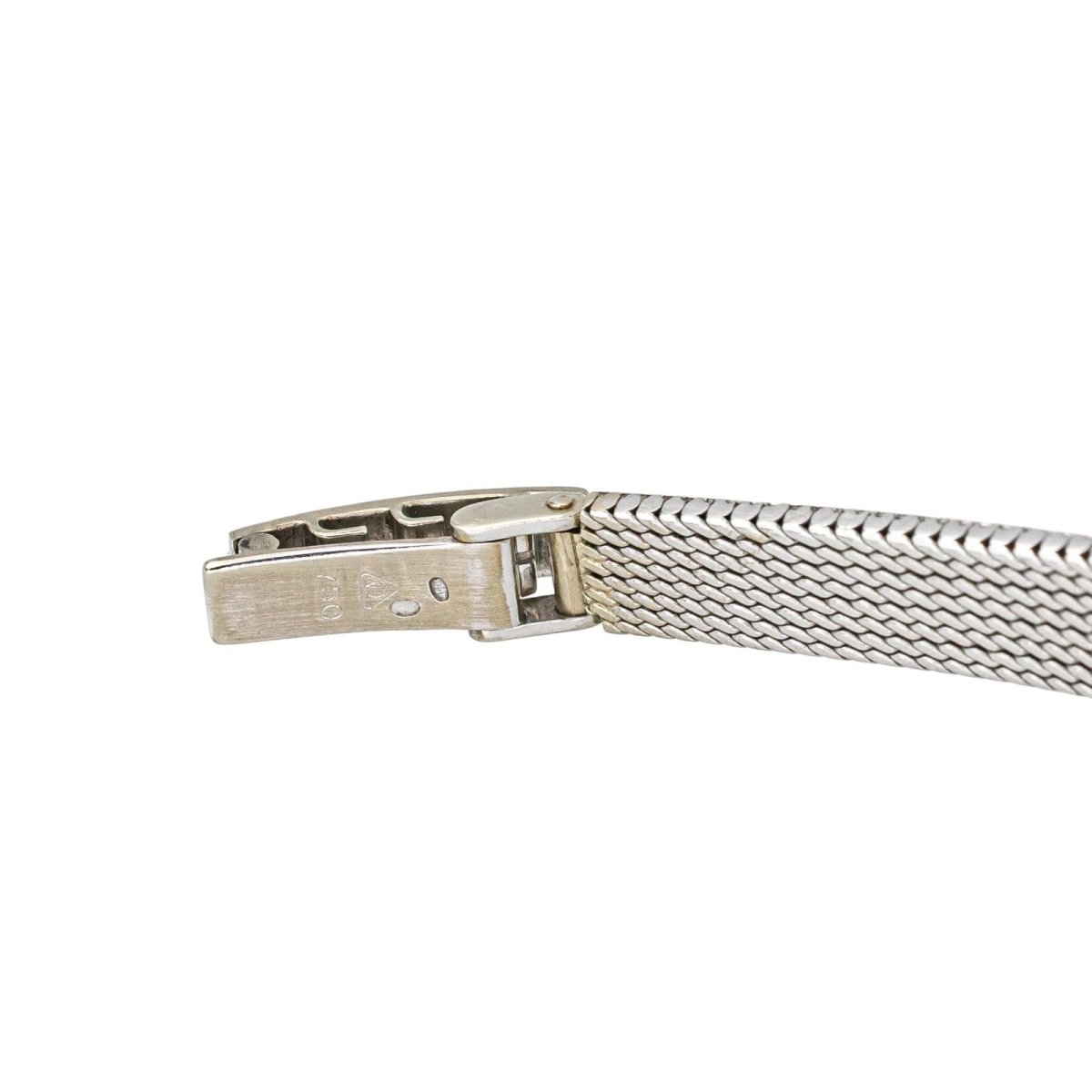 Montre OMEGA "De Ville" en or blanc, argent, saphir et diamant - Castafiore