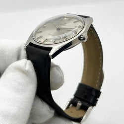Montre OMÉGA en acier inoxydable et cuir - Castafiore