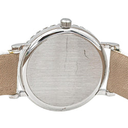Montre OMEGA en or blanc, acier, cuir et diamant - Castafiore