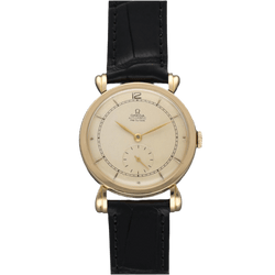 Montre OMEGA en or jaune et cuir - Castafiore