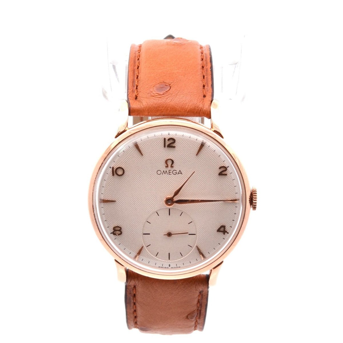 Montre OMEGA en or jaune et cuir - Castafiore