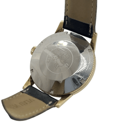 Montre OMEGA "Seamaster 300" en acier et cuir - Castafiore