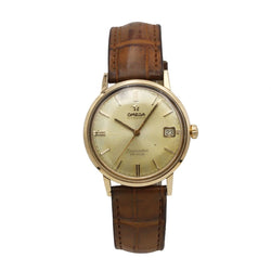 Montre OMEGA "Seamaster DE VILLE" en or jaune et cuir - Castafiore