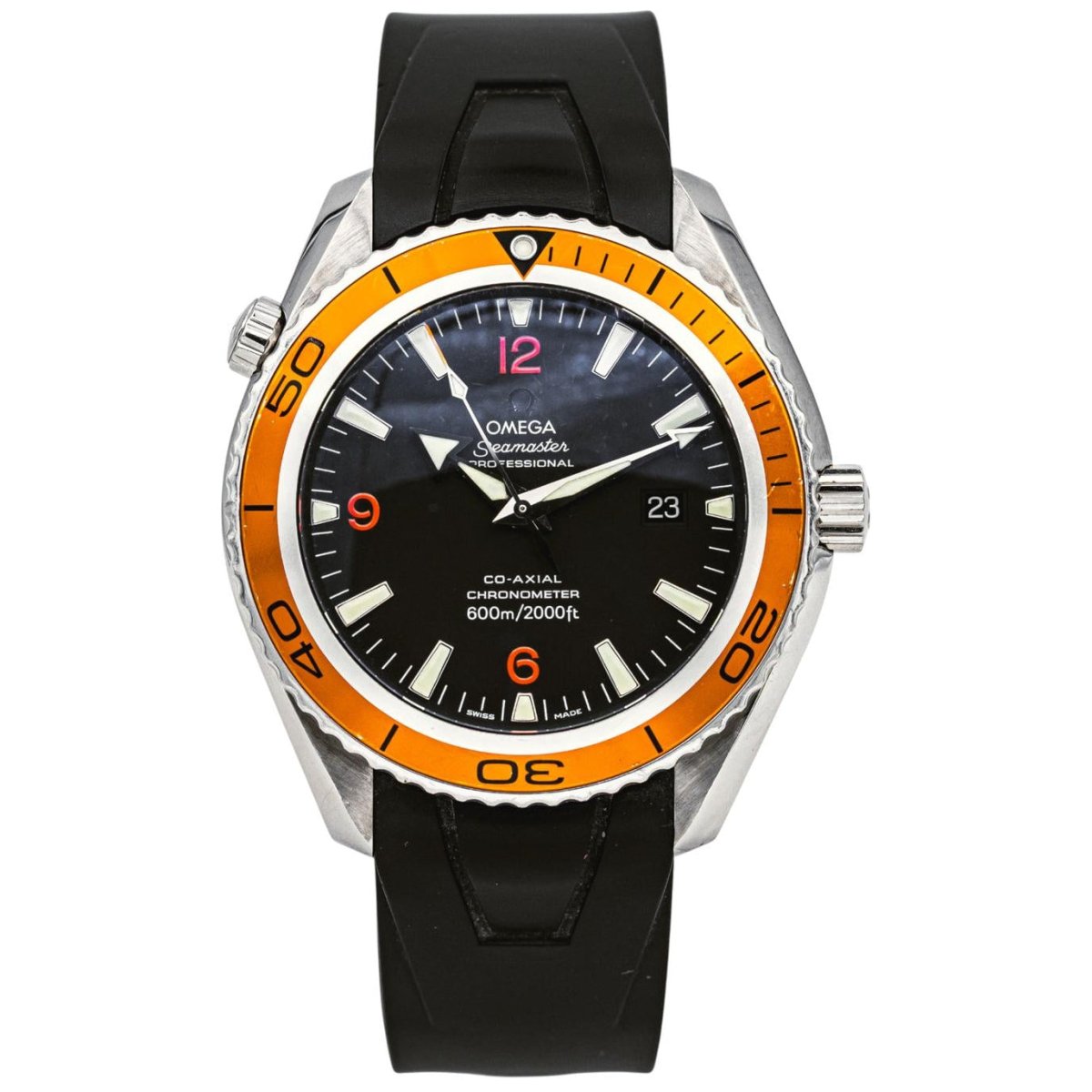 Montre OMEGA "Seamaster Planet Ocean" en acier - Castafiore
