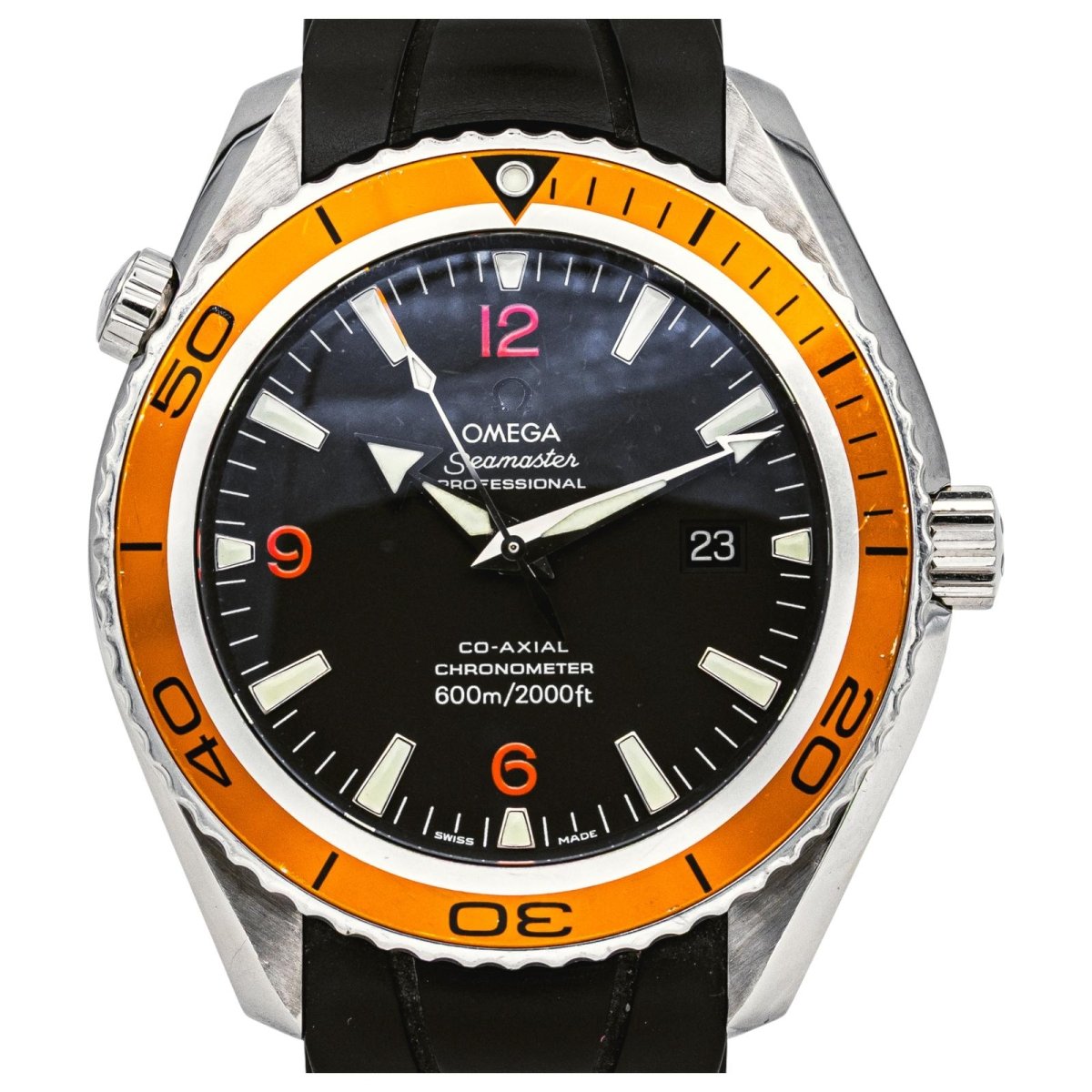 Montre OMEGA "Seamaster Planet Ocean" en acier - Castafiore