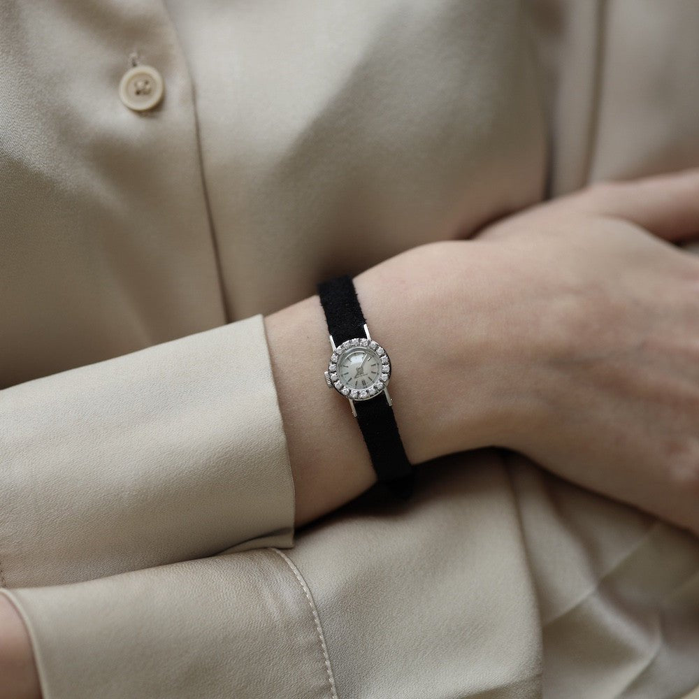 Montre PATEK PHILIPPE en or blanc et diamants - Castafiore