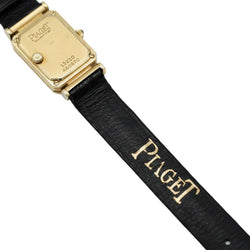 Montre PIAGET en or jaune, cuir et diamants - Castafiore