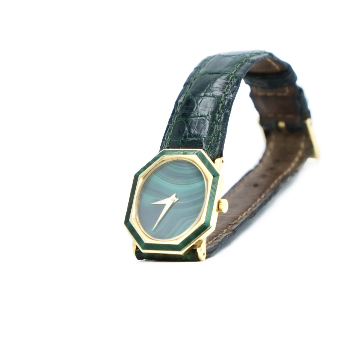 Montre PIAGET ref. 9341 en or jaune et malachite - Castafiore
