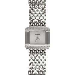 Montre POIRAY "Ma Première "en acier et diamants - Castafiore