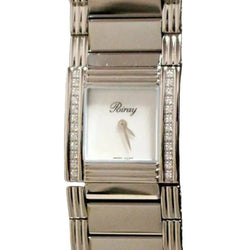 Montre POIRAY "Ma Première Manchette" en acier, nacre, quartz et diamants - Castafiore