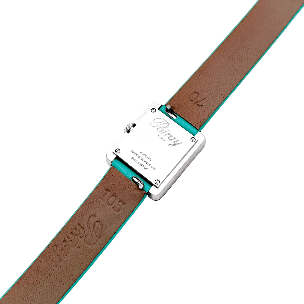 Montre POIRAY "Ma Première Mini" en acier et cuir - Castafiore