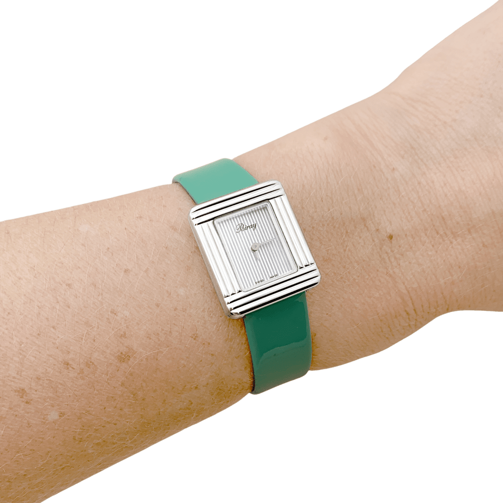 Montre POIRAY "Ma Première Mini" en acier et cuir - Castafiore
