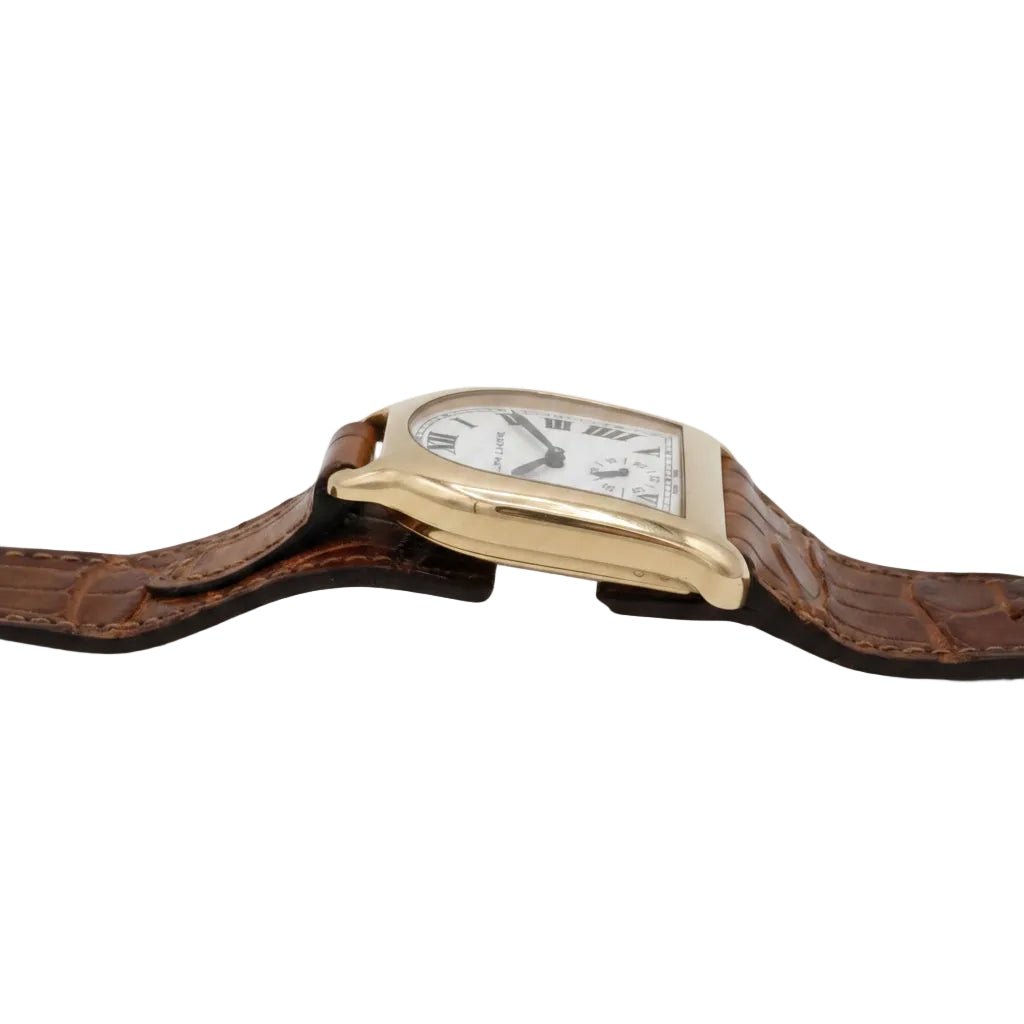 Montre RALPH LAUREN "Stirrup" MM en or rose et cuir - Castafiore