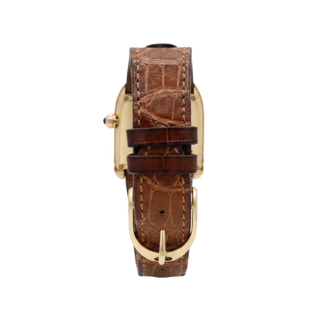 Montre RALPH LAUREN "Stirrup" MM en or rose et cuir - Castafiore